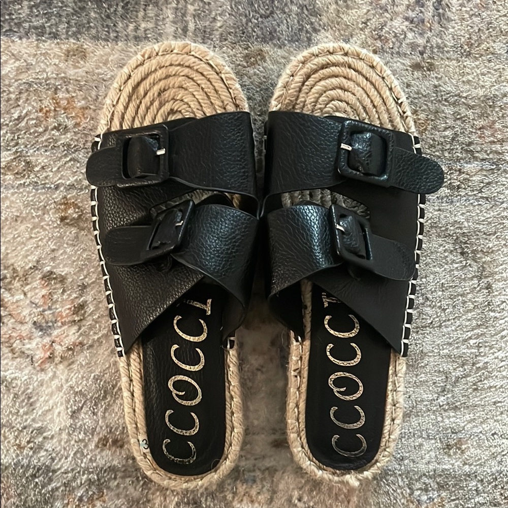 CCOCCI Black Women's Sandals 7.5 Very gently preloved.